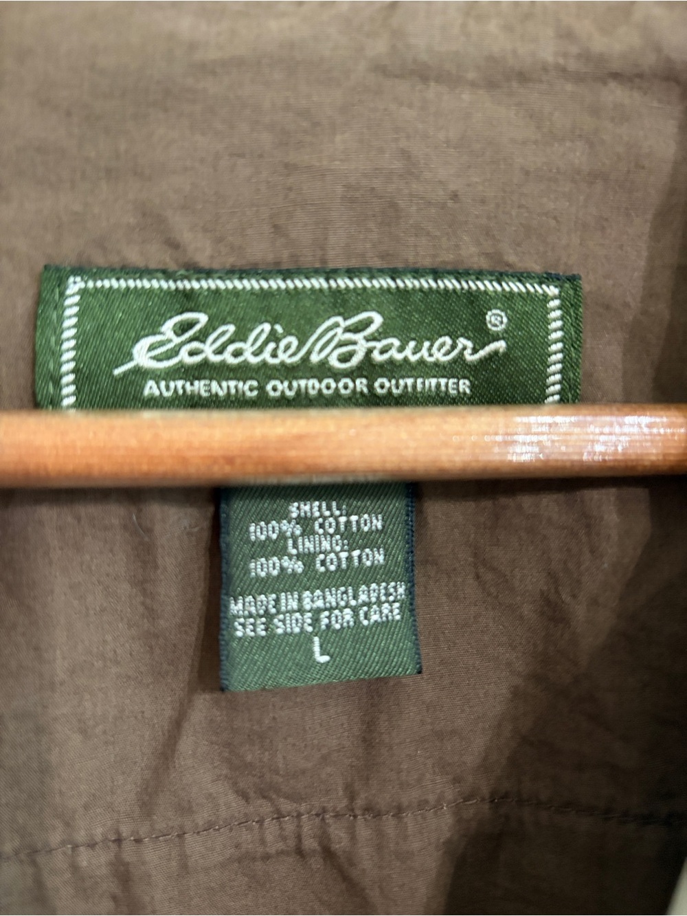 Excellent condition size L Eddie Bauer Women's Tan Utility Jacket. 100% cotton - Picture 2 of 9
